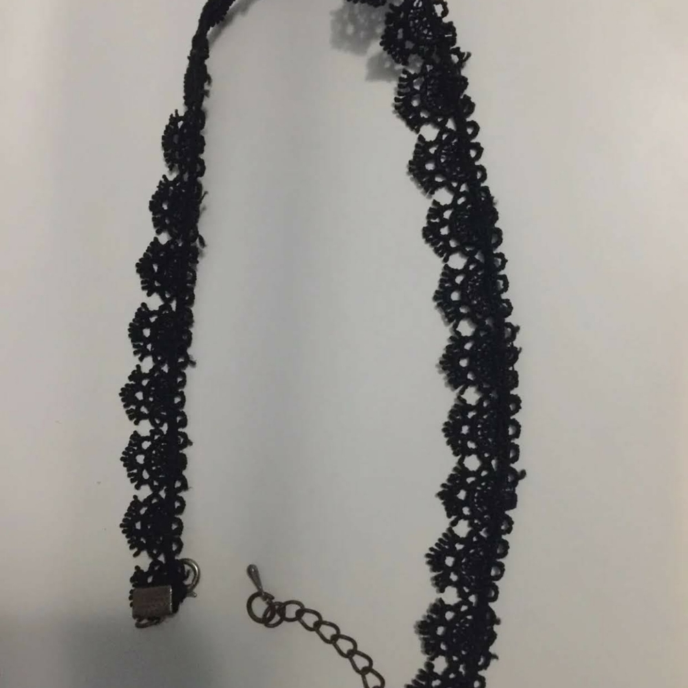 Black choker necklace